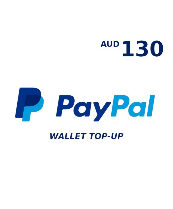 PayPal Wallet AUD 130 Top Up Key GLOBAL